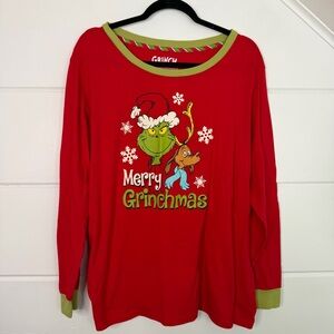 Merry Grinchmas 2X 18/20 Long Sleeve Shirt Max How the Grinch Stole Christmas